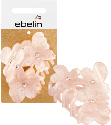 Haarklammer Blume rosé ebelin