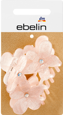 Haarklammer Blume rosé ebelin