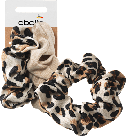 Haargummis Leo-Optik / beige ebelin