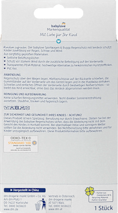 Regenschutz für Sportwagen & Buggys babylove