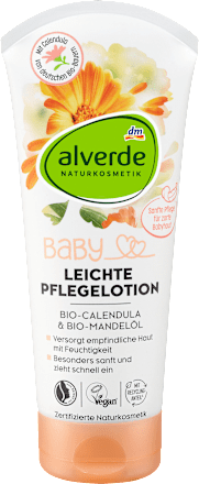 Бебешки лосион за тяло с био невен и био бадемово масло alverde BABY