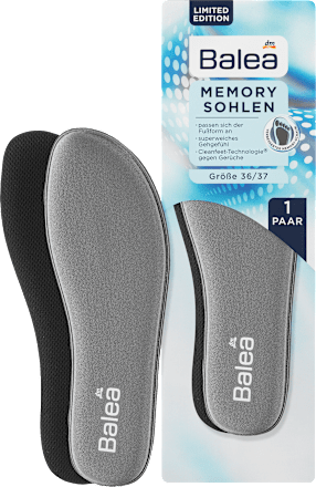 Memorijski ulošci za cipele sivi - 36/37, 1par Balea