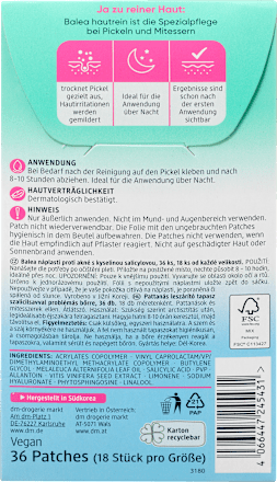 Anti-Pickel Patches Hautrein  Balea