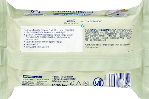 Vlažne maramice – 4 pack babylove