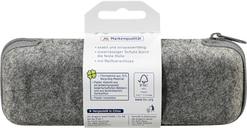 Etui za očala iz filca nature, več različic  Visiomax