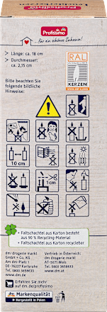 svíčky stolní bílé Profissimo