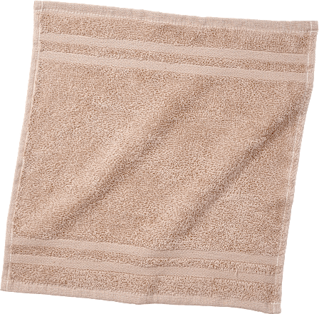 Handtuch aus Frottee beige 100 % Bio-Baumwolle GOTS-zertifiziert ebelin
