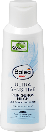 Čistiace pleťové mlieko Ultra Sensitive Balea med