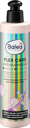 2in1 hajpakolás Professional Plex Care, kémiailag kezelt és sérült hajra Balea PROFESSIONAL