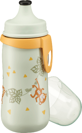 Trinkflasche Kinder grün  Affe, 330 ml babylove