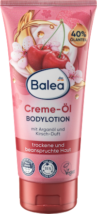Balsam do ciała olejkowo-kremowy o zapachu wiśni Balea