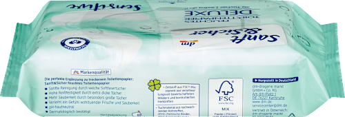 Влажна тоалетна хартия Deluxe Sensitive Sanft&Sicher