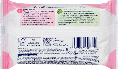 Șervețele igienă intimă Jessa