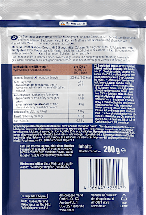 Schoko Drops, Milchschokolade  Sportness