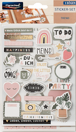 Sticker-Set Trend Paradies