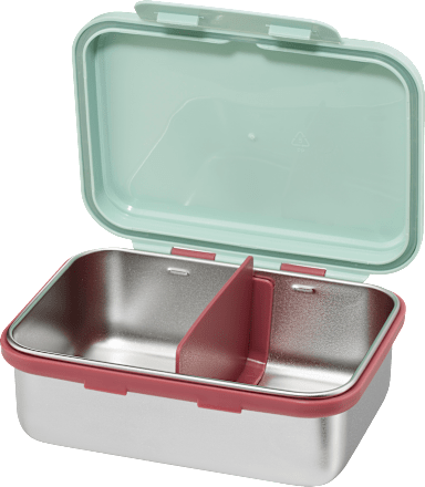 Brotdose Edelstahl mint/braun babylove