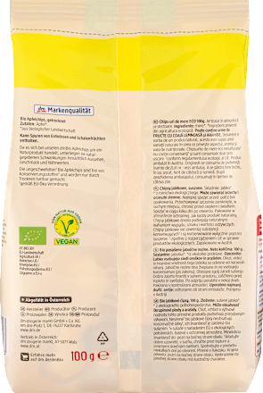 Trockenfrüchte, Apfelchips dmBio