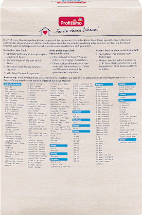 Vrečke za sesalec (PR 40), 4 vrečke + 1 filter Profissimo