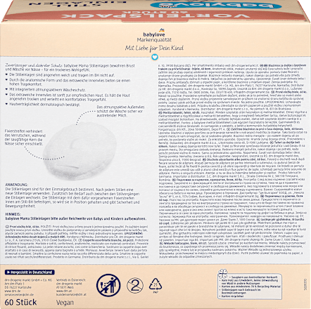 Wkładki laktacyjne białe babylove Mama