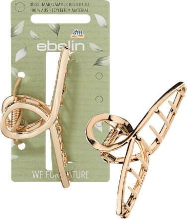 Haarklammer Gold-Optik aus recyceltem Metall ebelin