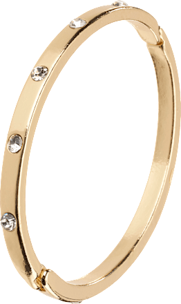 Armreif mit Strassteinen, Gold-Optik ebelin