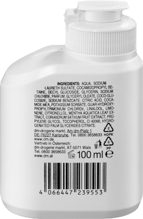 sprchový gel s mátou a koriandrem SEINZ.