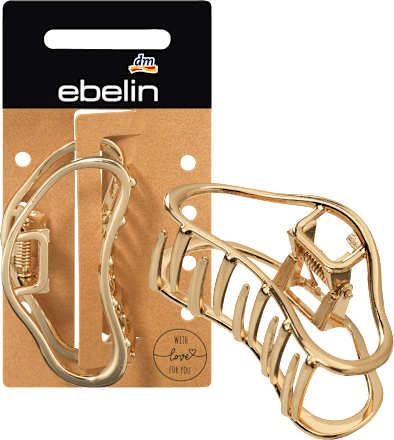 Spinka do włosów o specjalnym kształcie w kolorze złotym optycznym J23 ebelin