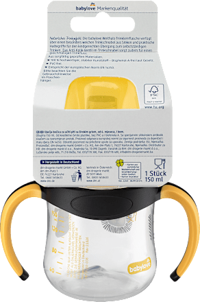 Butelka do nauki picia z szeroką szyjką 150 ml  babylove