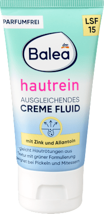 Hautrein fluid krema za lice, SPF 15 Balea