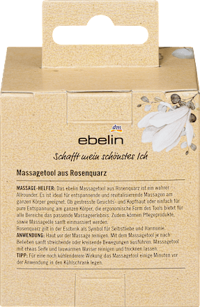 Massagetool mit Rosenquarz ebelin