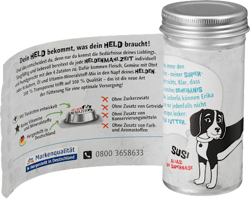 Nahrungsergänzung Hund Vitamin-Mineralstoff-Mix, Heldenmahlzeit Dein Bestes