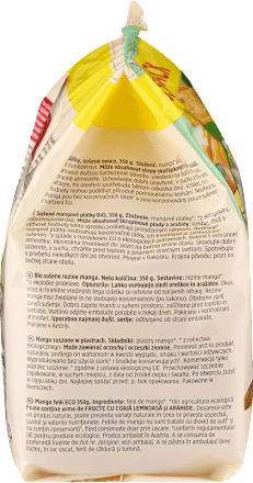 Mango suszone w plastrach dmBio