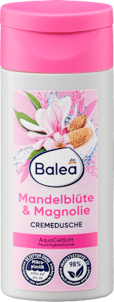 Kremni gel za tuširanje z vonjem mandljevih cvetov in magnolije, potovalna velikost Balea