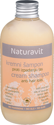 Kremni šampon proti izpadanju las Naturavit
