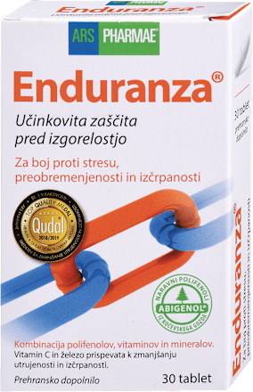 Prehransko dopolnilo Endranza, učinkovita zaščita pred izgorelostjo ARS PHARMAE