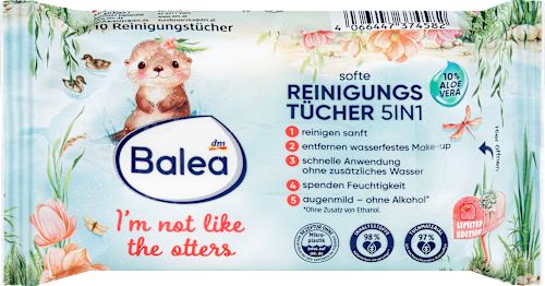 Мокри кърпички за премахване на грим 5 в 1  Balea