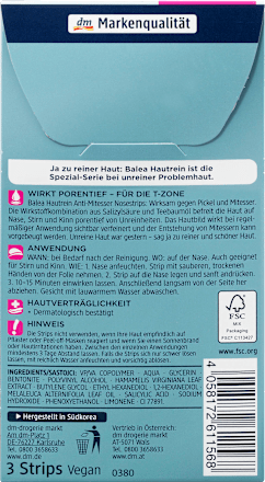 Nosestrips Anti-Mitesser Hautrein  Balea