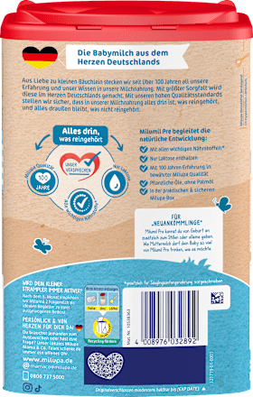 Anfangsmilch Pre Milumil von Geburt an Milupa