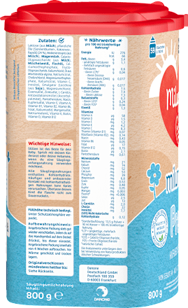 Anfangsmilch Pre Milumil von Geburt an Milupa