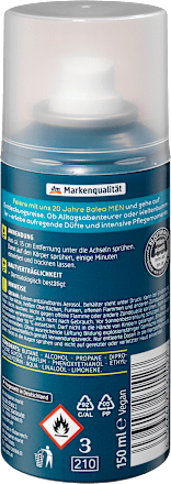 Deospray Deodorant + Bodyspray Action Seeker Balea MEN