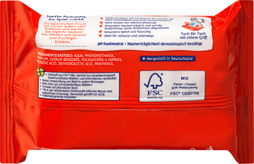 Vlažni robčki za obraz in roke  SauBär