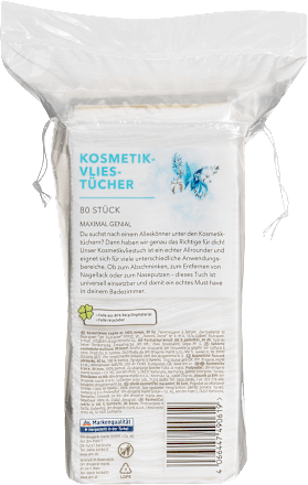 kosmetické ﬂeecové ubrousky ebelin