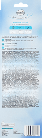 Osvježavajući ulošci za cipele, crni, 36-38 Balea