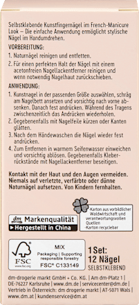 Künstliche Nägel On-The-Go Nails French Classic trend !t up