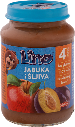 Kašica od jabuke i šljive s grisom, 6 + mj. Lino