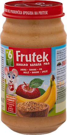 Voćna kašica od jabuke i banane s pirom, 6+mj. Frutek