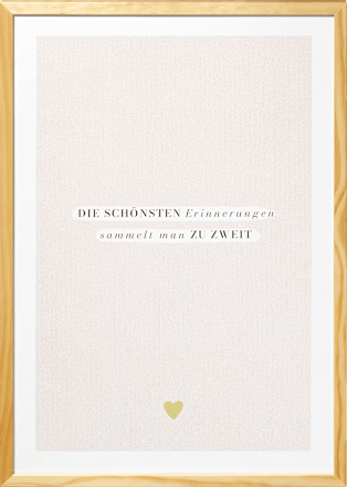 Bilderrahmen Flat Finish 40x60cm, natur Paradies