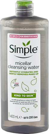 Kind To Skin micelarna voda za skidanje šminke Simple
