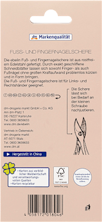 Fuß- und Fingernagelschere ebelin