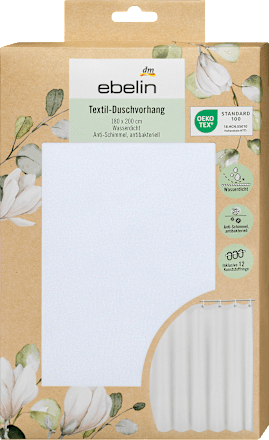 Textilný sprchový záves ebelin